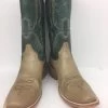 Corral - A4261 Sand/Green Narrow Square Toe