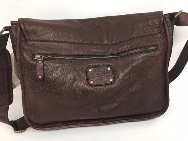 Scully - #925 Chocolate Brown Messenger Bag - Image 3