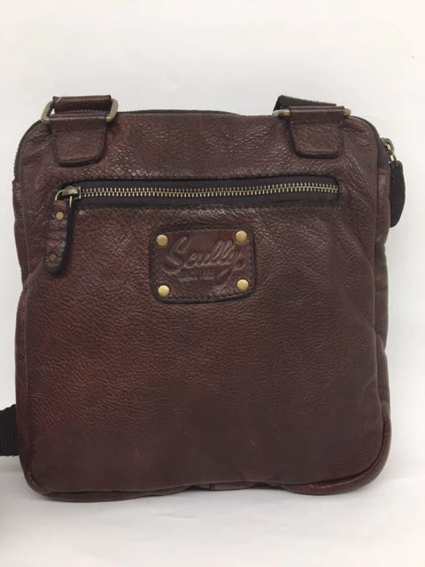 Scully - #924 Chocolate Brown Leather Crossbody - Image 2