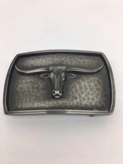 Montana Silversmiths - 40010NBB River Rock Cascade Longhorn Buckle